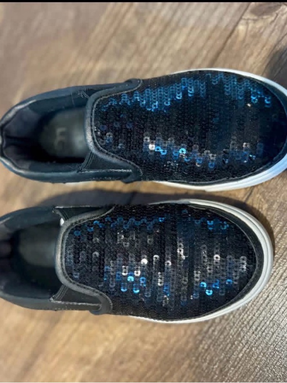 UGG Kids Sequin Slip-On Sneakers - Black & Blue